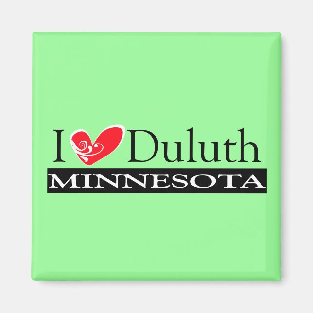 I Liebe Duluth Minnesota Magnet (Vorne)
