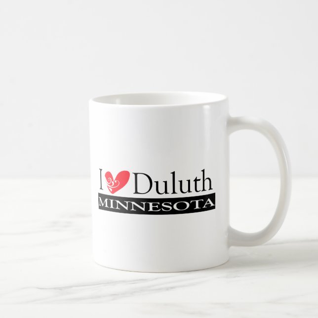 I Liebe Duluth Minnesota Tasse (Rechts)