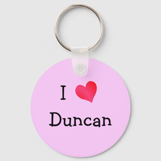 I Liebe Duncan Schlüsselanhänger (Vorderseite)