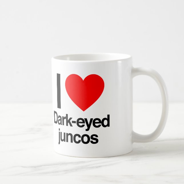 i Liebe dunkel-mit Augen Juncos Kaffeetasse (Rechts)