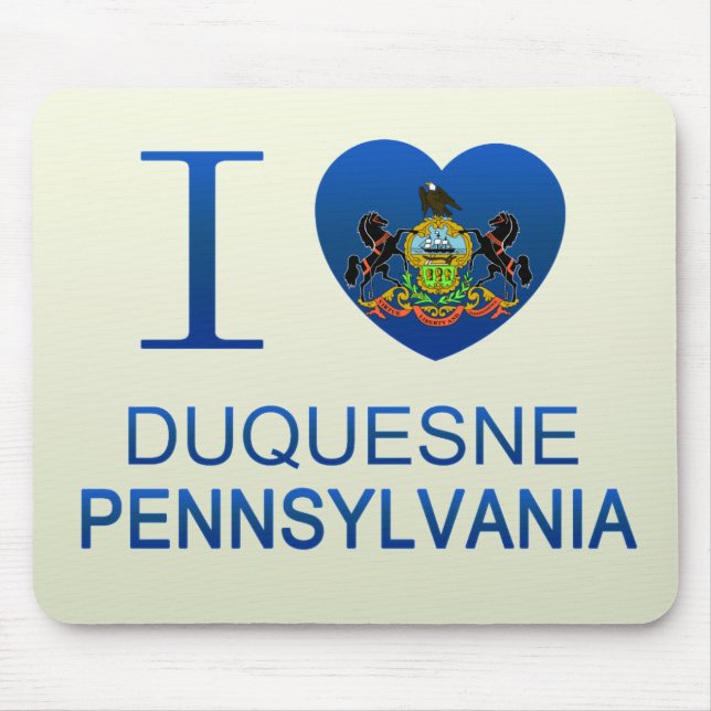 I Liebe Duquesne, PA Mousepad (Vorne)