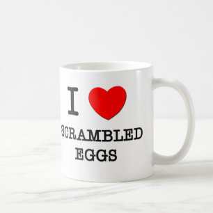 I Liebe-durcheinandergemischte Eier Tasse