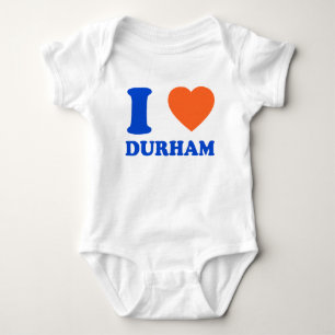I Liebe Durham Heart NC Bull City Gift Baby Strampler