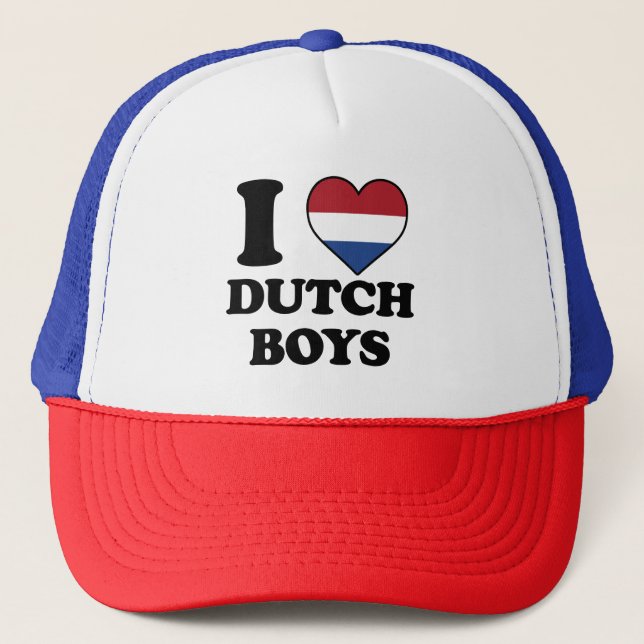 I Liebe Dutch Boys Truckerkappe (Vorderseite)