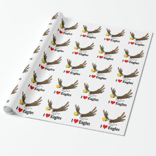 I Liebe Eagles Geschenkpapier