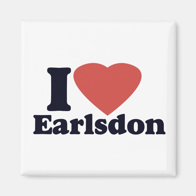 I Liebe Earlsdon Kühlschrankmagnet Magnet (Vorne)