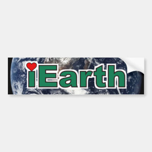 I Liebe Earth Autoaufkleber