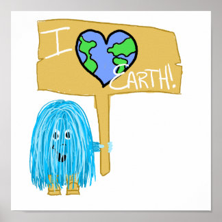 I Liebe Earth Poster