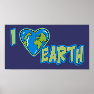 I Liebe Earth Poster
