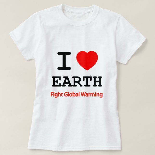 I Liebe Earth T-Shirt (Design vorne)