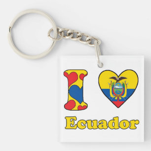 I Liebe Ecuador Schlüsselanhänger