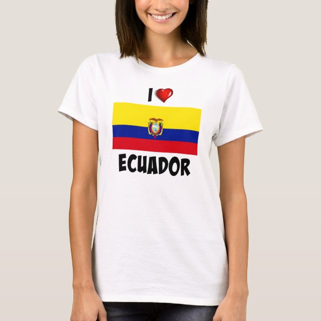 I Liebe Ecuador T-Shirt (Vorderseite)
