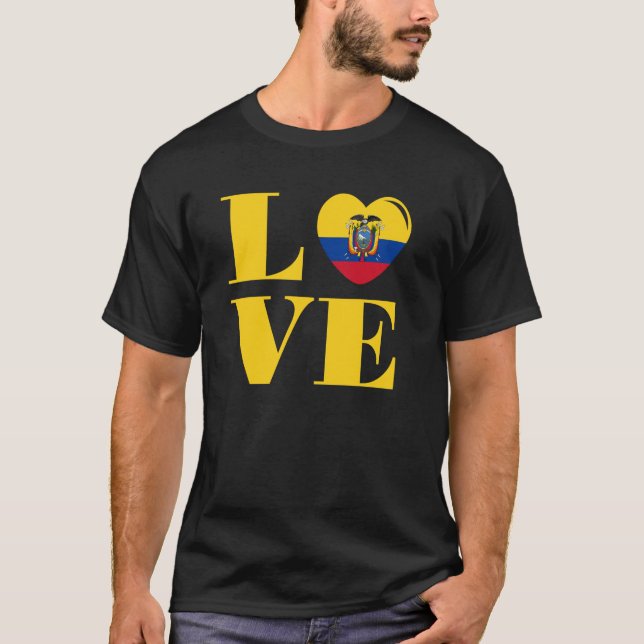 I Liebe Ecuador T-Shirt (Vorderseite)