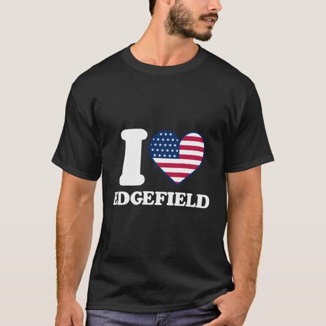I Liebe Edgefield I He Edgefield T-Shirt (Vorderseite)