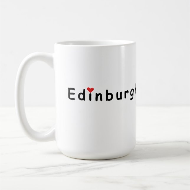 I Liebe Edinburgh Kaffeetasse (Links)