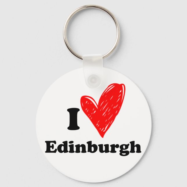 I Liebe Edinburgh Schlüsselanhänger (Vorderseite)