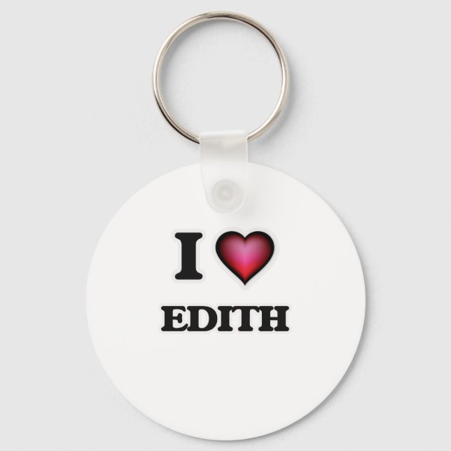 I Liebe Edith Schlüsselanhänger (Vorderseite)
