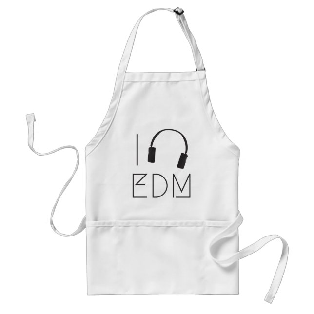 I Liebe EDM Schürze (Vorne)