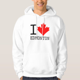 I Liebe Edmonton, Alberta Canada Maple Leaf Hoodie