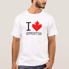 I Liebe Edmonton, Alberta Canada Maple Leaf T-Shirt