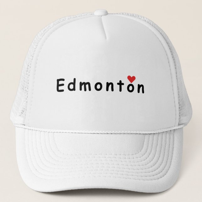 I Liebe Edmonton Truckerkappe (Vorderseite)