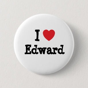 I Liebe Edward Herzstück T - Shirt Button
