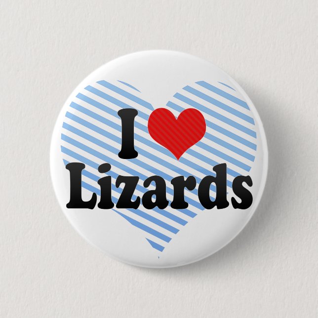 I Liebe-Eidechsen Button (Vorderseite)