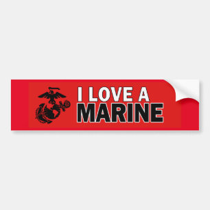 I Liebe ein MarineAutoaufkleber Autoaufkleber