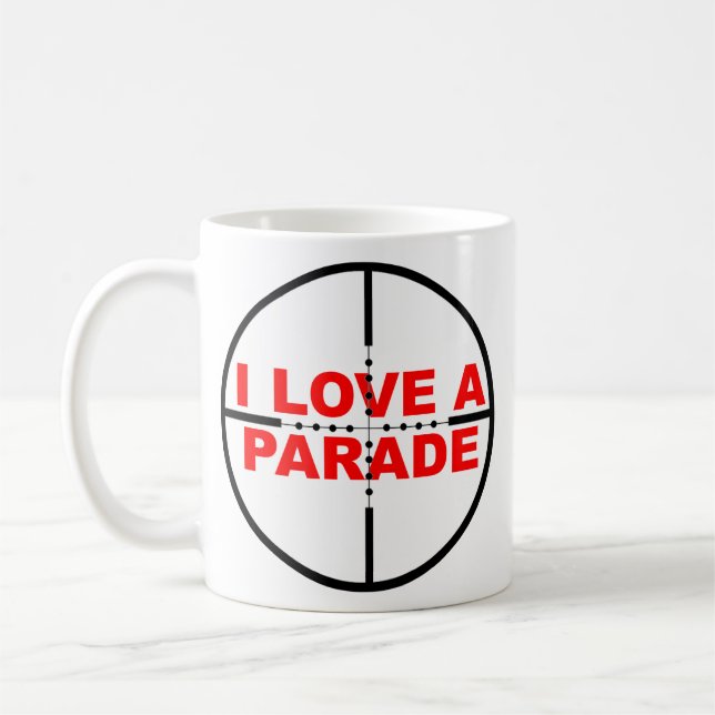 I Liebe ein Parade-lustiger Kaffeetasse (Links)