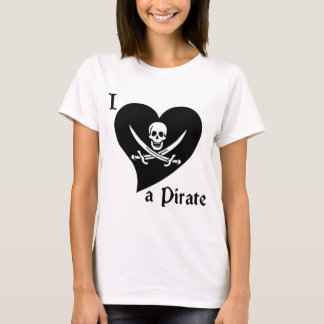 I Liebe ein Pirat T-Shirt
