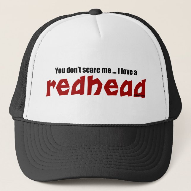 I Liebe ein Redhead Truckerkappe (Vorderseite)