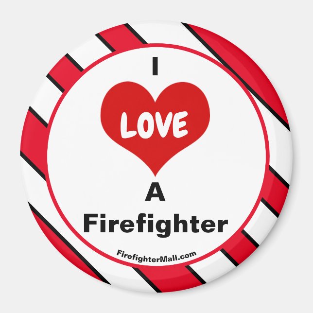 I Liebe eines Feuerwehrmagneten Magnet (Vorne)