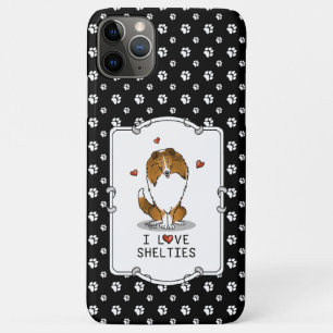 I Liebe (Einzel-2) Shetland Sheepdogs Niedlich Case-Mate iPhone Hülle