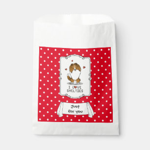 I Liebe (Einzel-2) Shetland Sheepdogs Niedlich Geschenktütchen