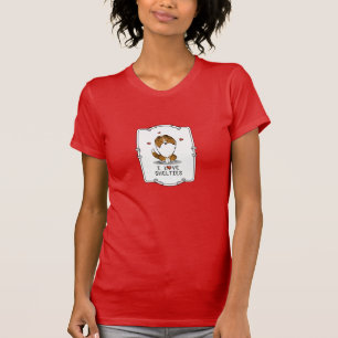 I Liebe (Einzel-2) Shetland Sheepdogs Niedlich T-Shirt