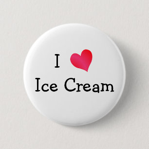 I Liebe Eiscreme Button