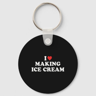 I Liebe Eiscreme T - Shirt.pnng Schlüsselanhänger