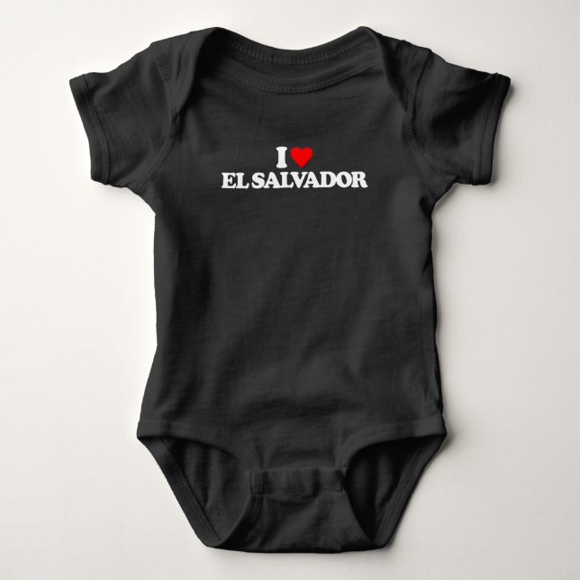 I LIEBE EL SALVADOR BABY STRAMPLER (Vorderseite)