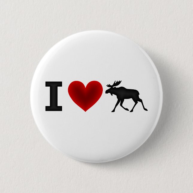 I Liebe-Elche Button (Vorderseite)