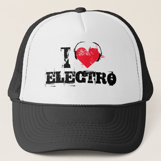 I LIEBE ELECTRO TRUCKERKAPPE (Vorderseite)