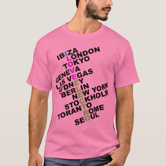 I Liebe Electro weltweit T-Shirt (Vorderseite)