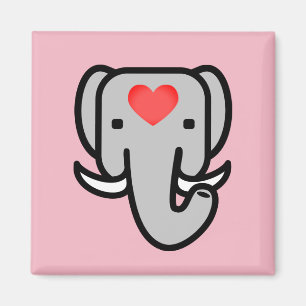 I Liebe Elefanten Magnet