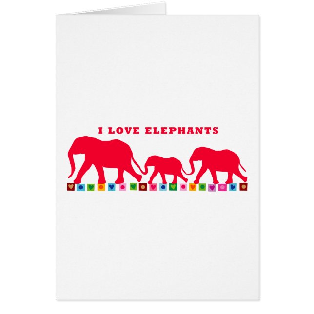 I Liebe Elefanten (rot) (Vorne)