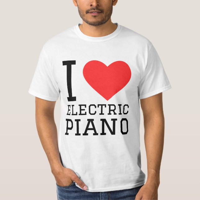 I Liebe Elektropiano T-Shirt (Vorderseite)