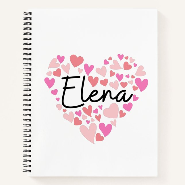 I Liebe Elena Notizbuch (Vorderseite)