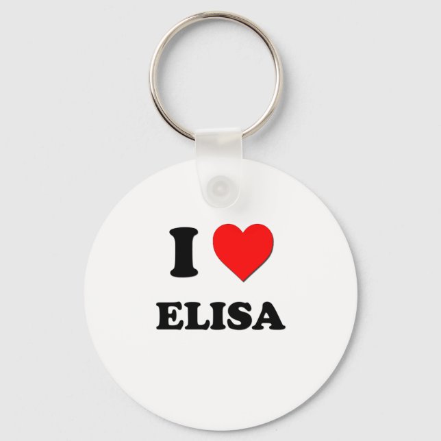 I Liebe Elisa Schlüsselanhänger (Vorderseite)