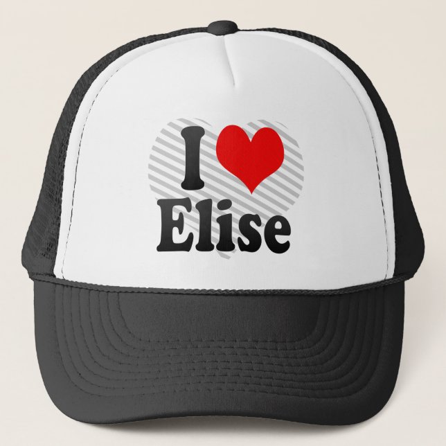 I Liebe Elise Truckerkappe (Vorderseite)