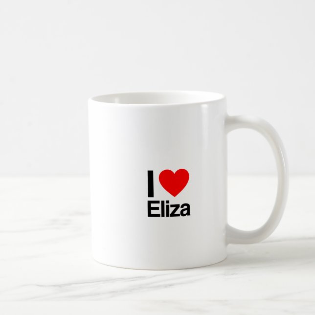 i Liebe eliza Kaffeetasse (Rechts)