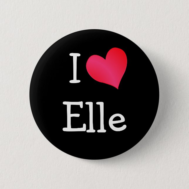 I Liebe Elle Button (Vorderseite)
