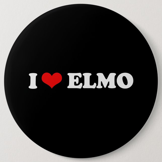 I LIEBE ELMO BUTTON (Vorderseite)